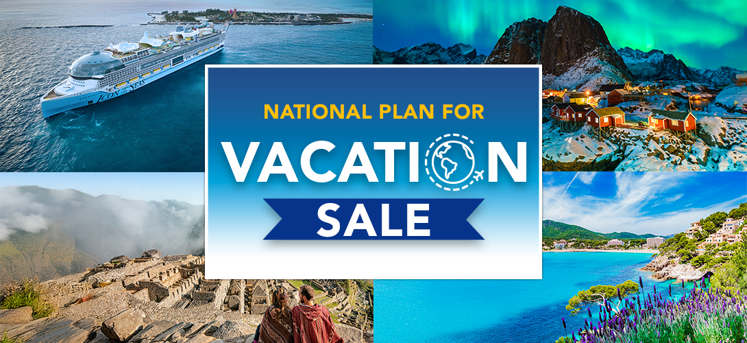 National Plan for Vacation Sale Banner.